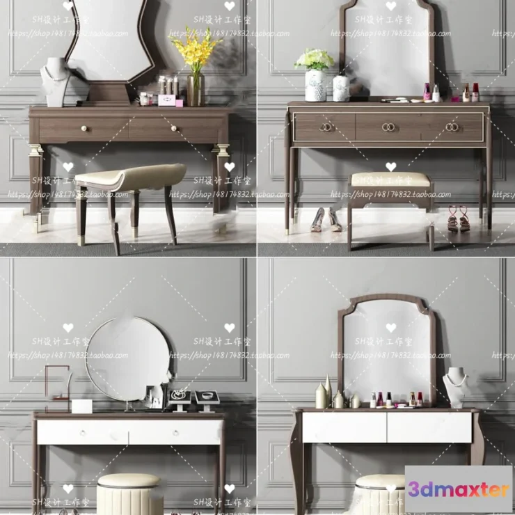 1128634 - Dressing Table - 3D Models - 1452