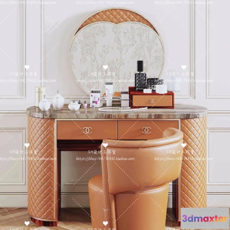 1128640 - Dressing Table - 3D Models - 1455