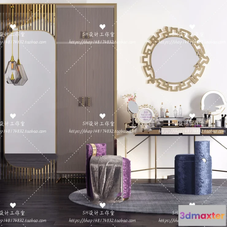 1128642 - Dressing Table - 3D Models - 1456