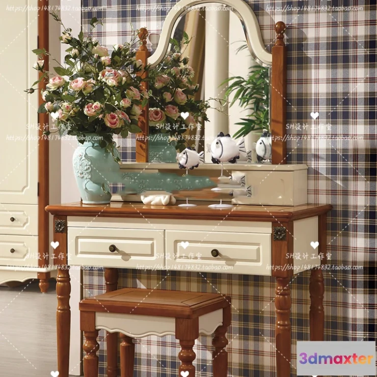1128644 - Dressing Table - 3D Models - 1457