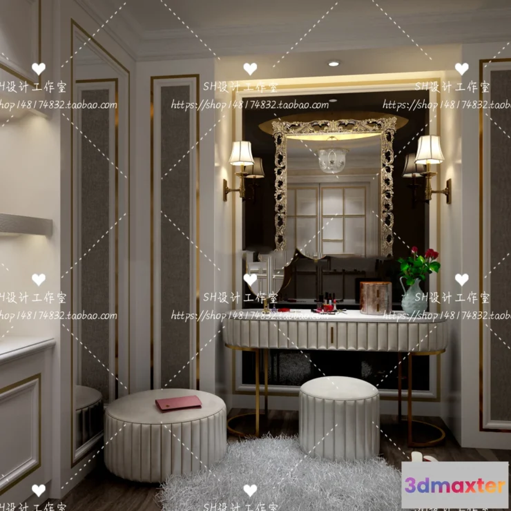 1128652 - Dressing Table - 3D Models - 1461