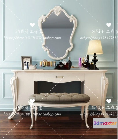 1128662 - Dressing Table - 3D Models - 1466