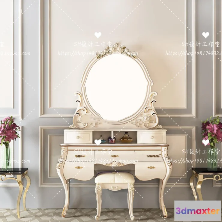 1128668 - Dressing Table - 3D Models - 1469