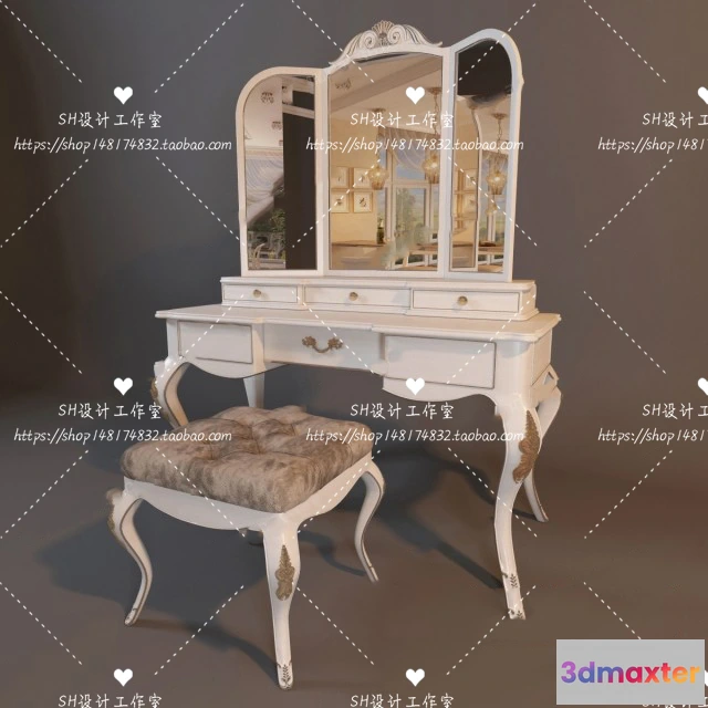 1128676 - Dressing Table - 3D Models - 1473