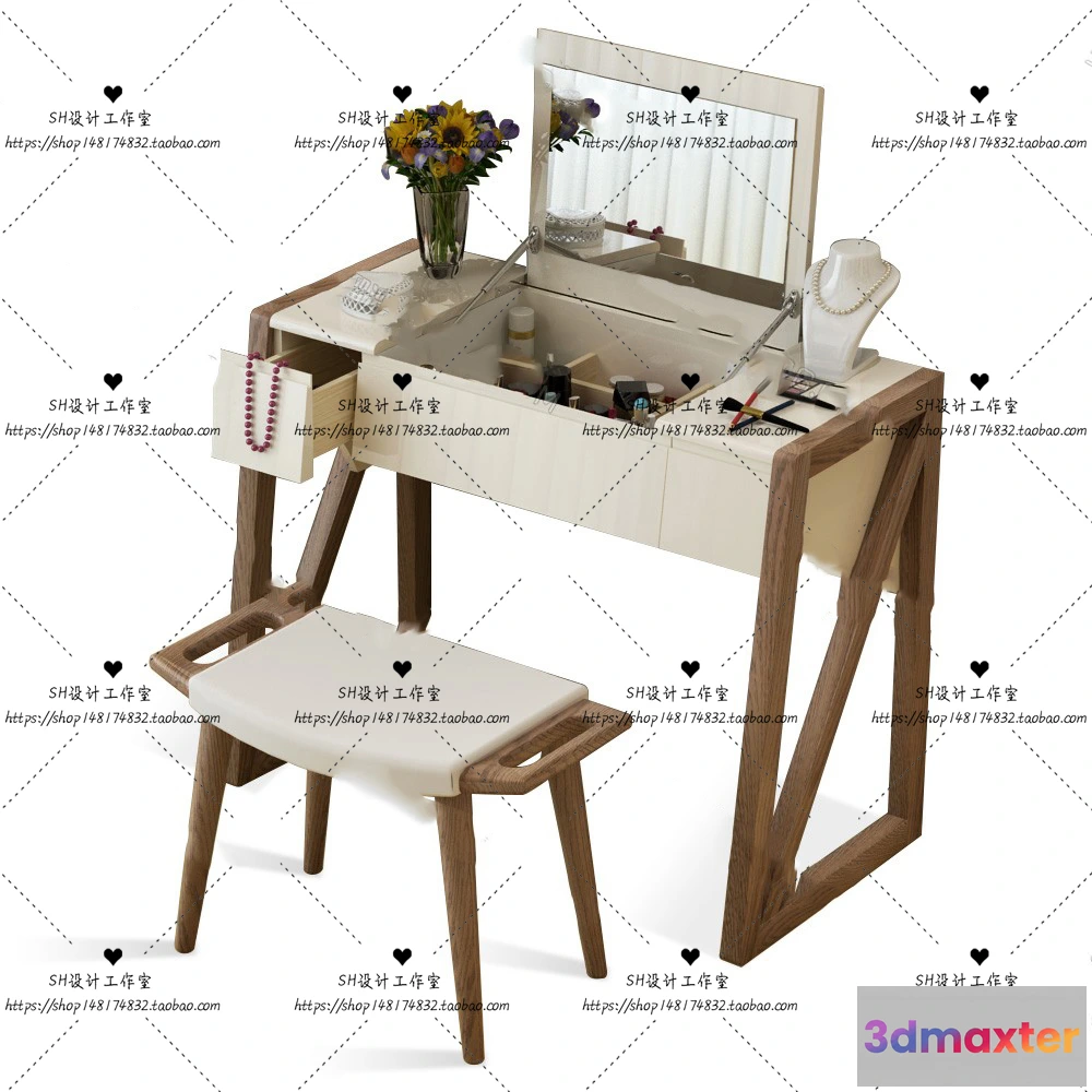1128678 - Dressing Table - 3D Models - 1474