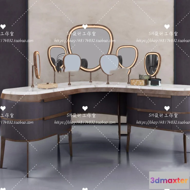 1128690 - Dressing Table - 3D Models - 1480