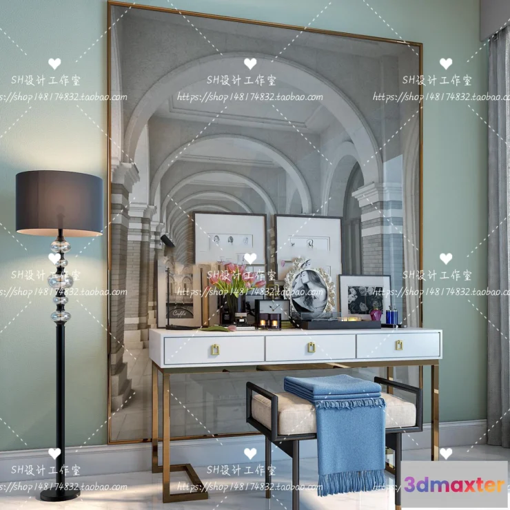 1128694 - Dressing Table - 3D Models - 1482