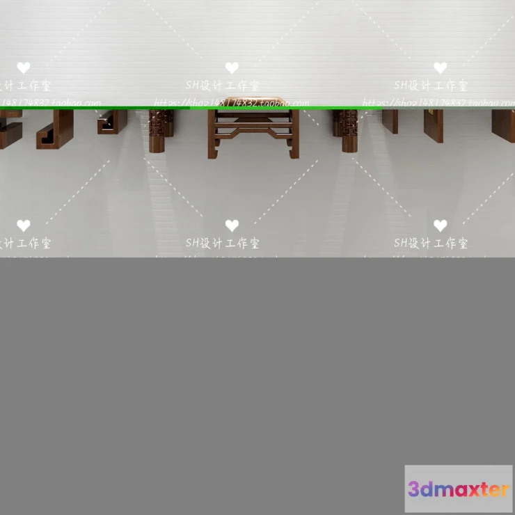 1128712 - Dressing Table - 3D Models - 1491