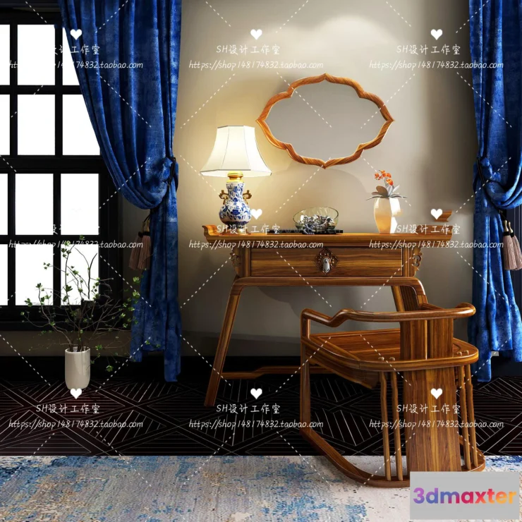 1128714 - Dressing Table - 3D Models - 1492