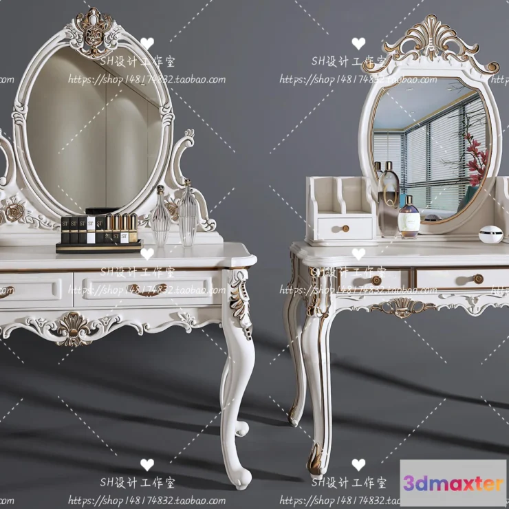 1128716 - Dressing Table - 3D Models - 1493