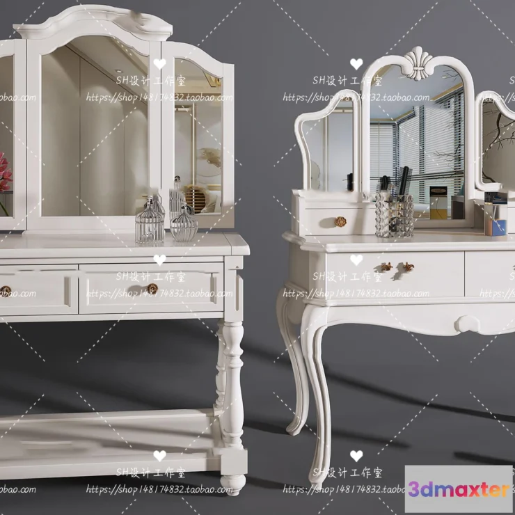 1128718 - Dressing Table - 3D Models - 1494