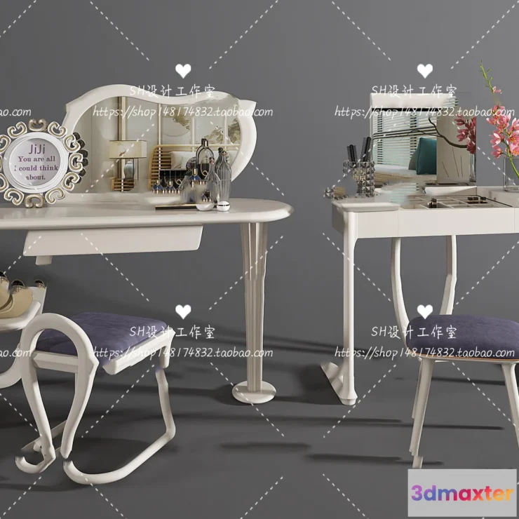 1128722 - Dressing Table - 3D Models - 1496