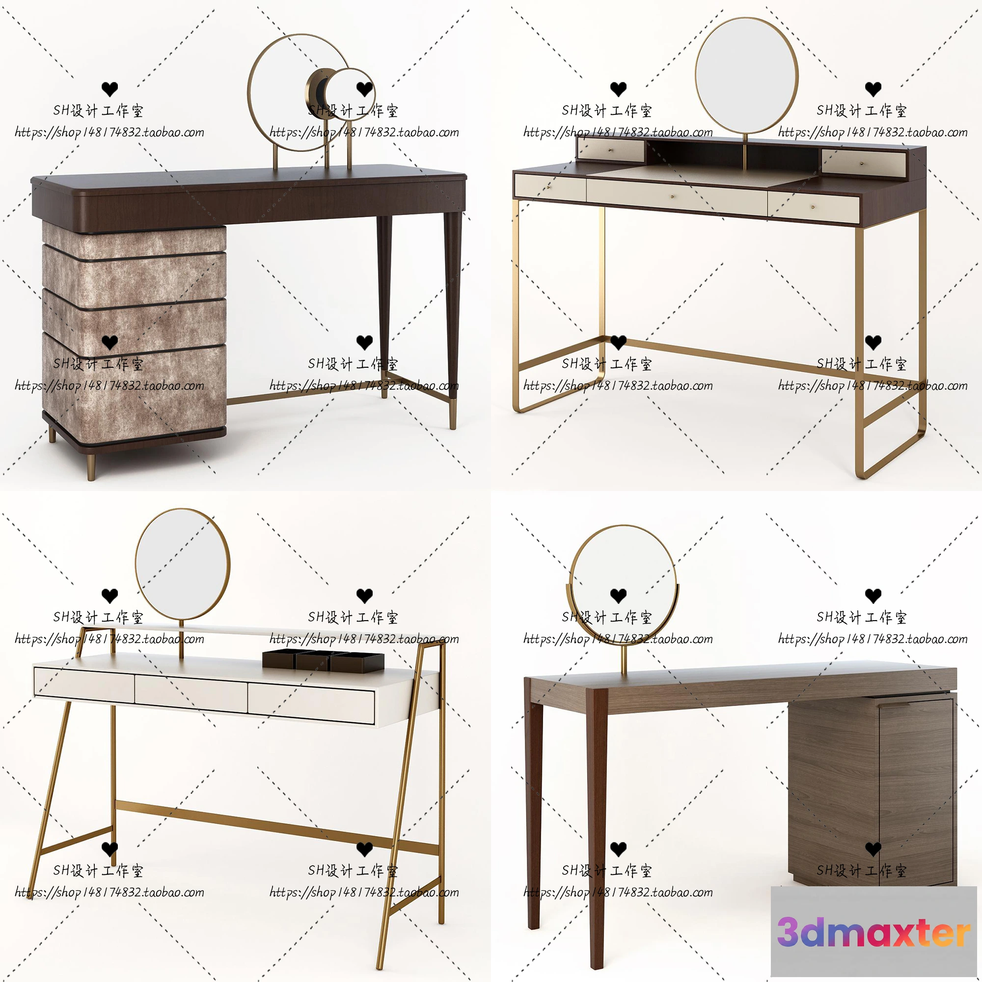 1128724 - Dressing Table - 3D Models - 1497