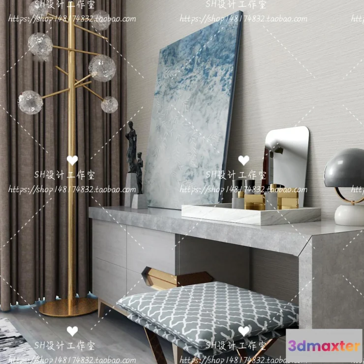 1128730 - Dressing Table - 3D Models - 1500