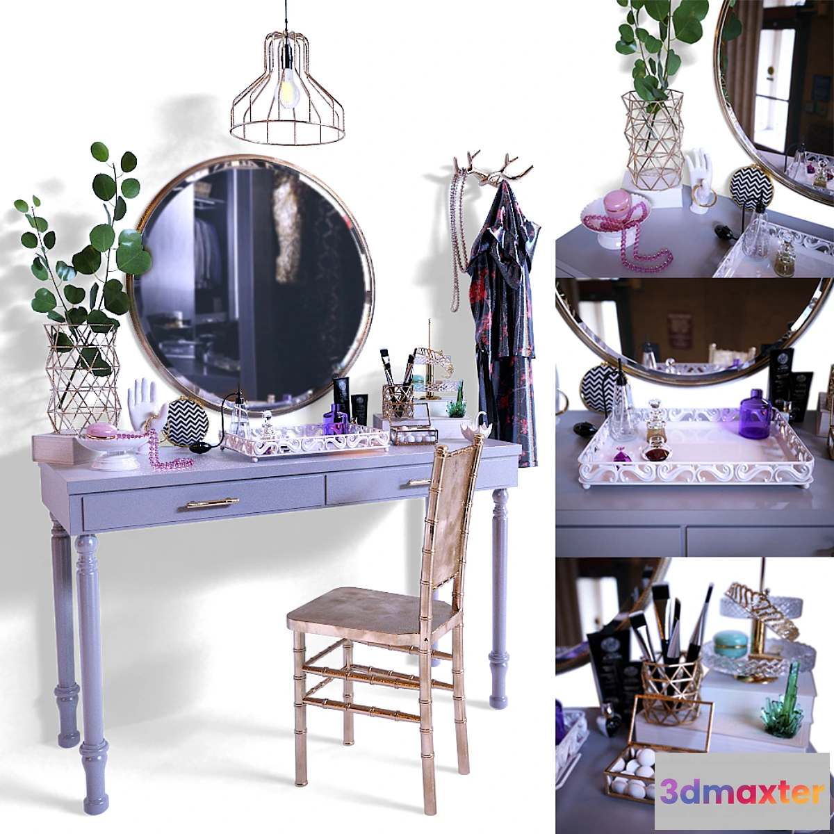 1294782 - Dressing table with decorative filling 3D Max
