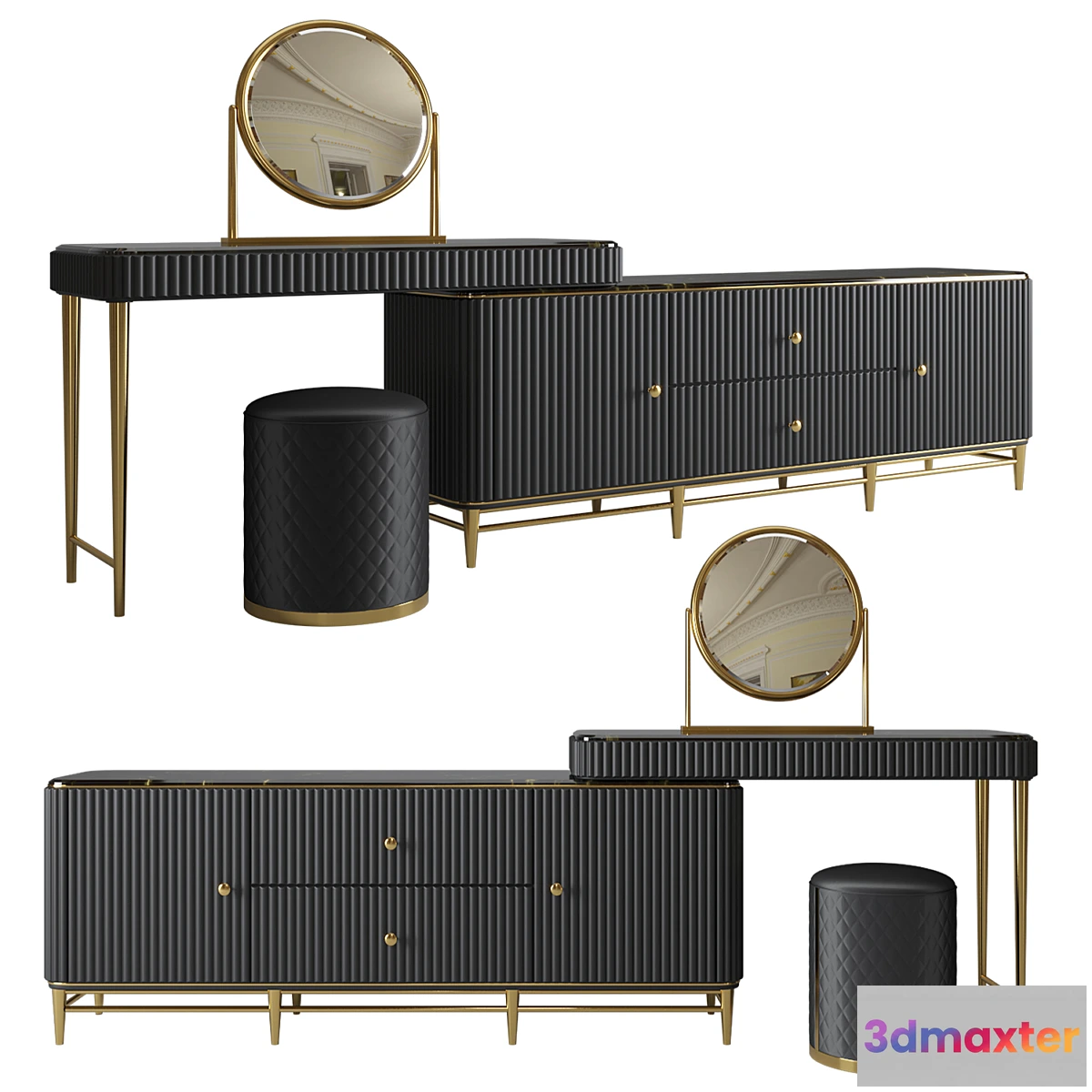 1299744 - Designer console LaLume-RR00102 3D Max