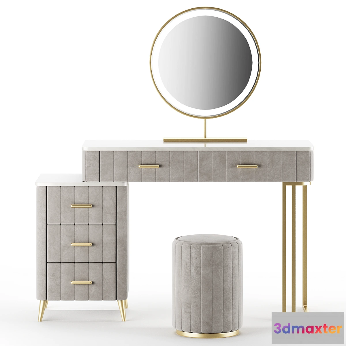 1299911 - Homary Makeup Vanity Table 3D Max