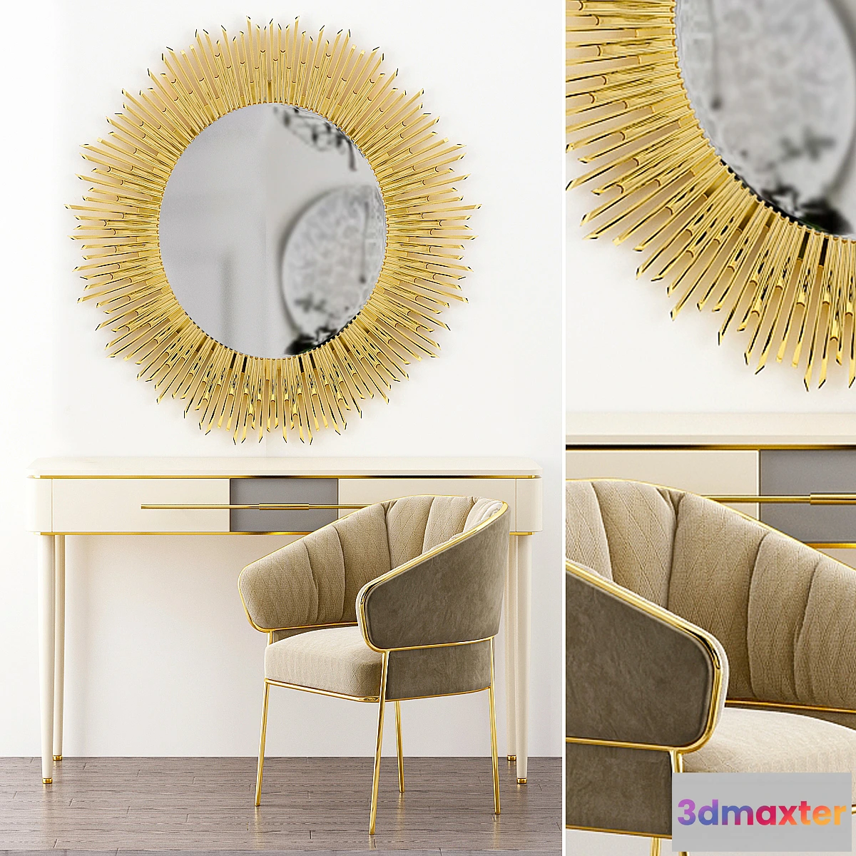 1308082 - Agra Dressing Table Frato Interiors 3D Max