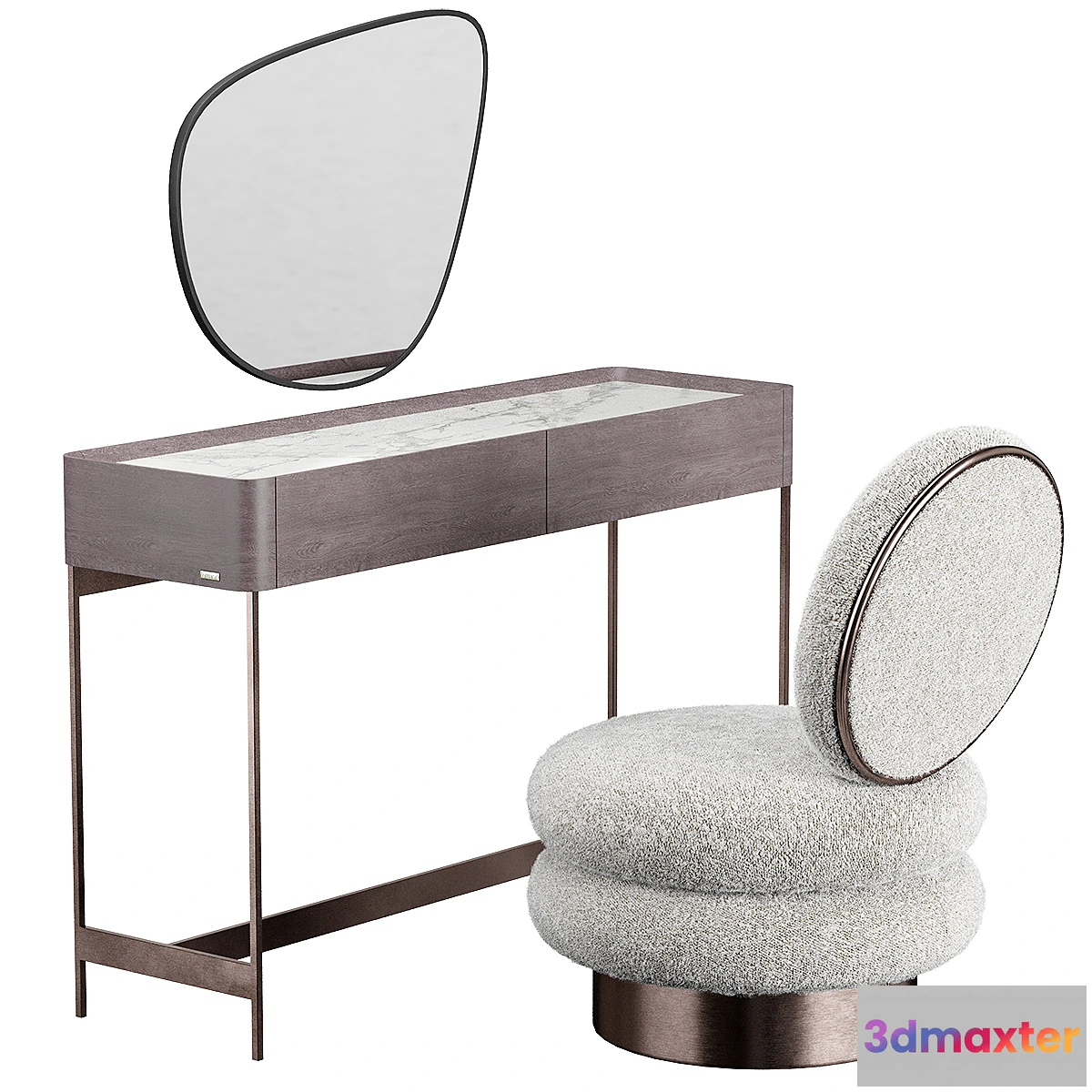 1312033 - IRIS dressing table Moly Armchair 3D Max