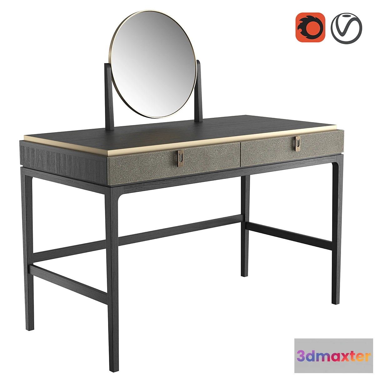 1325813 - Dantone Home Glamor Dressing Table 3D Max