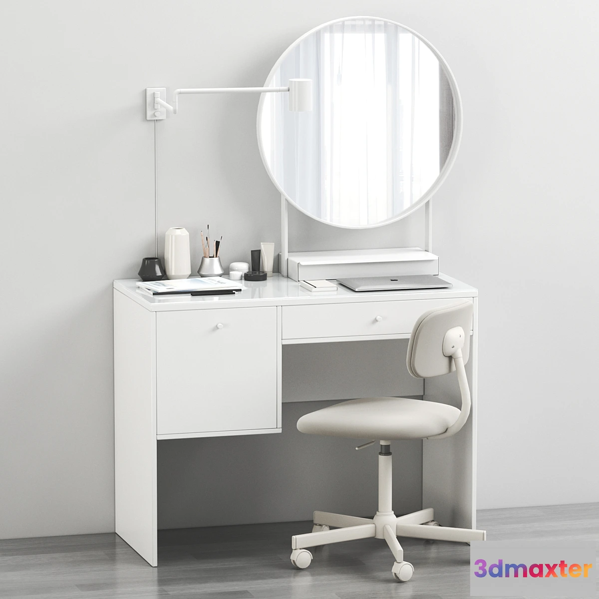 1333744 - IKEA SYVDE dressing table and decor 3D Max