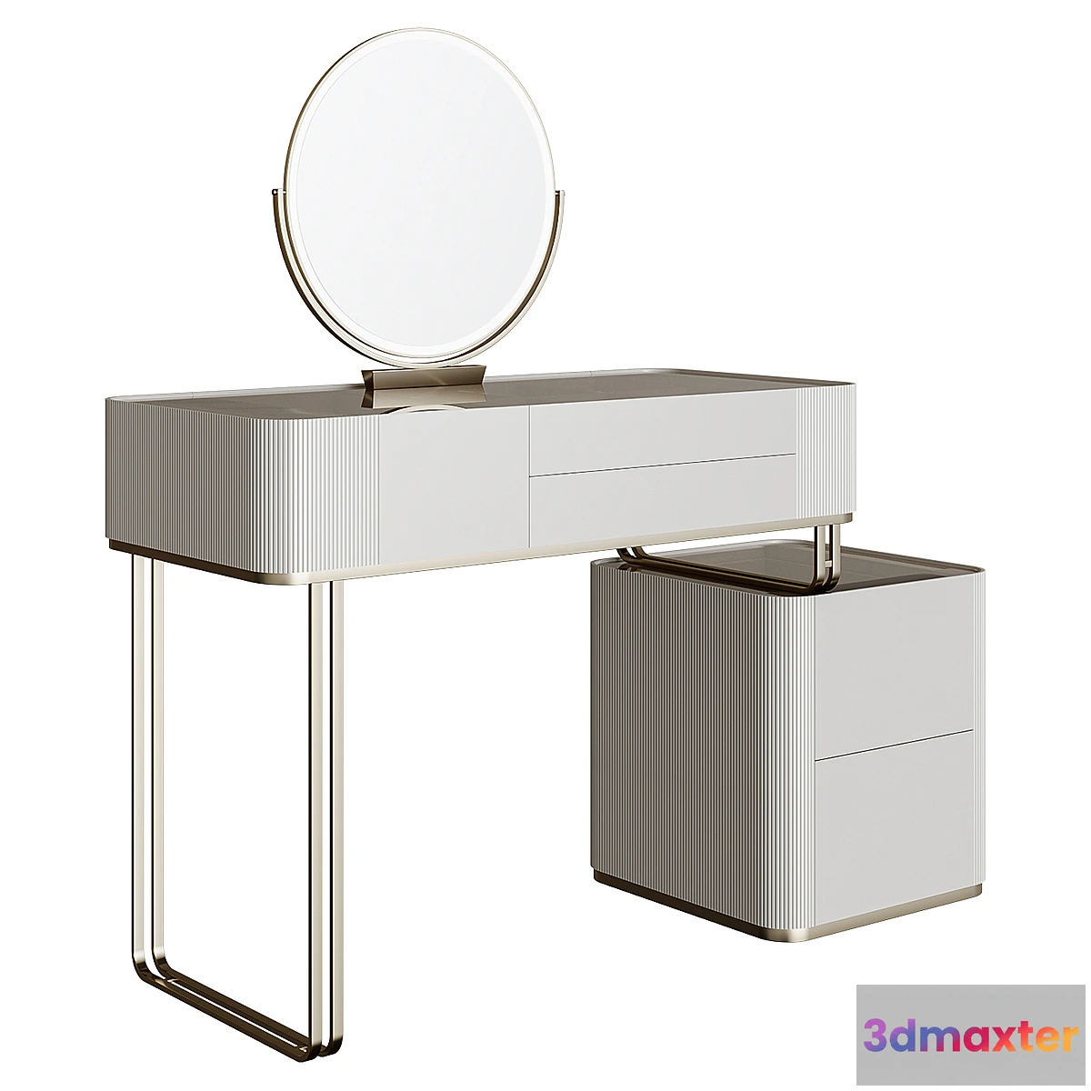1343567 - Dressing table Drawer Makeup Vanity Set 3D Max