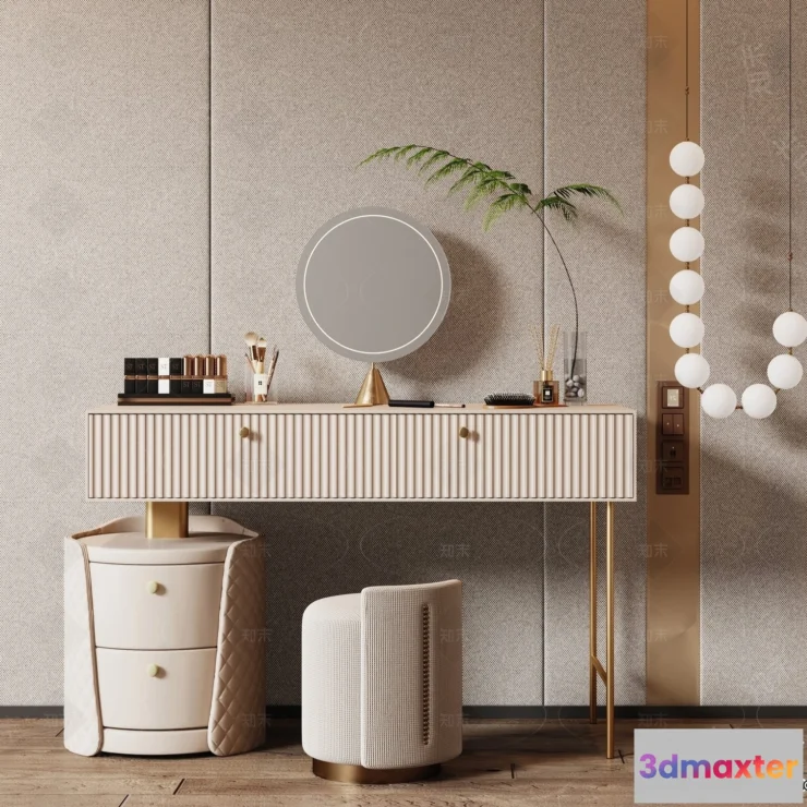 1375620 - Dressing Table - 3D Models - 3D Furniture Models for Interior - 002 3D Max