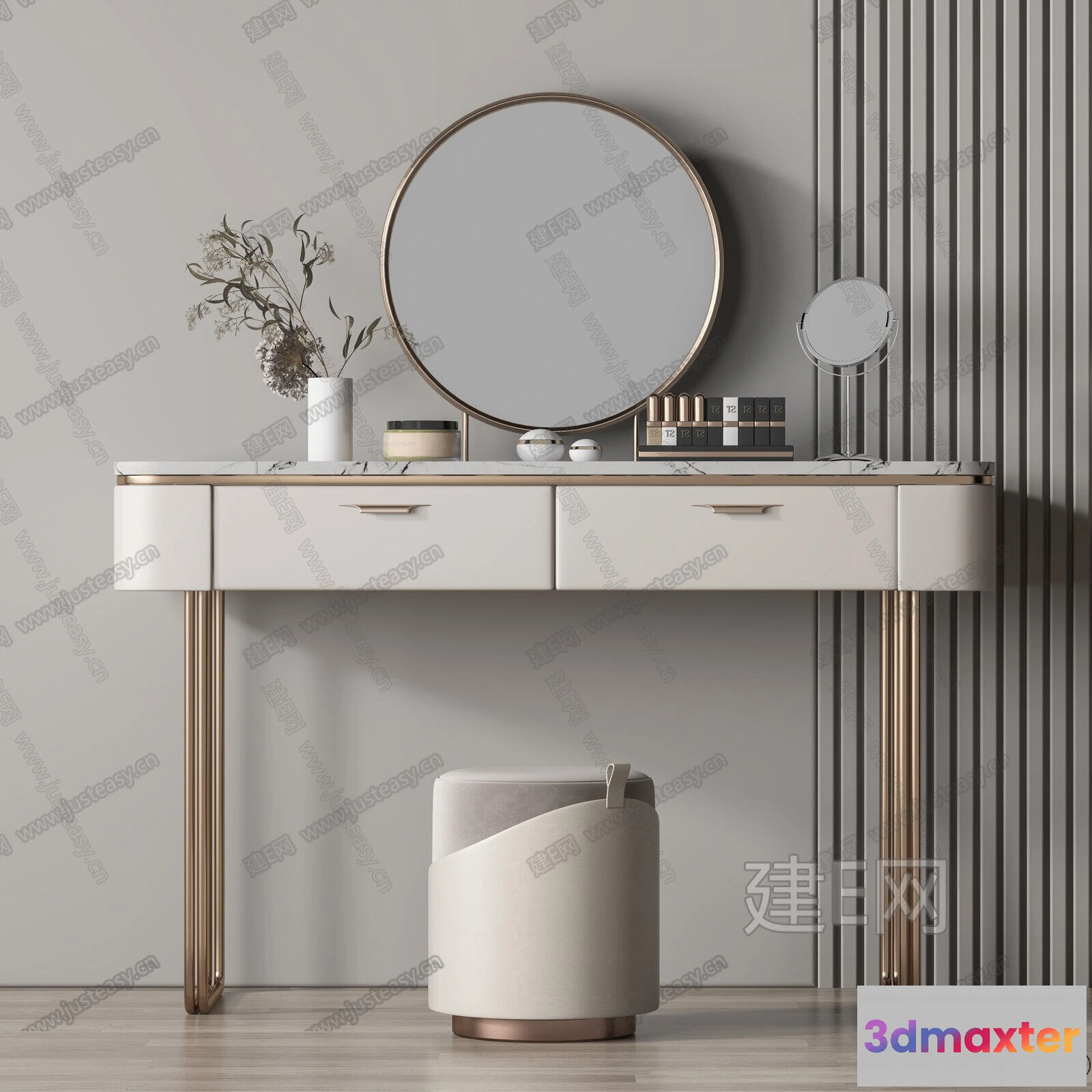 1375910 - Dressing Table - 3D Models - 3D Furniture Models for Interior - 006 3D Max