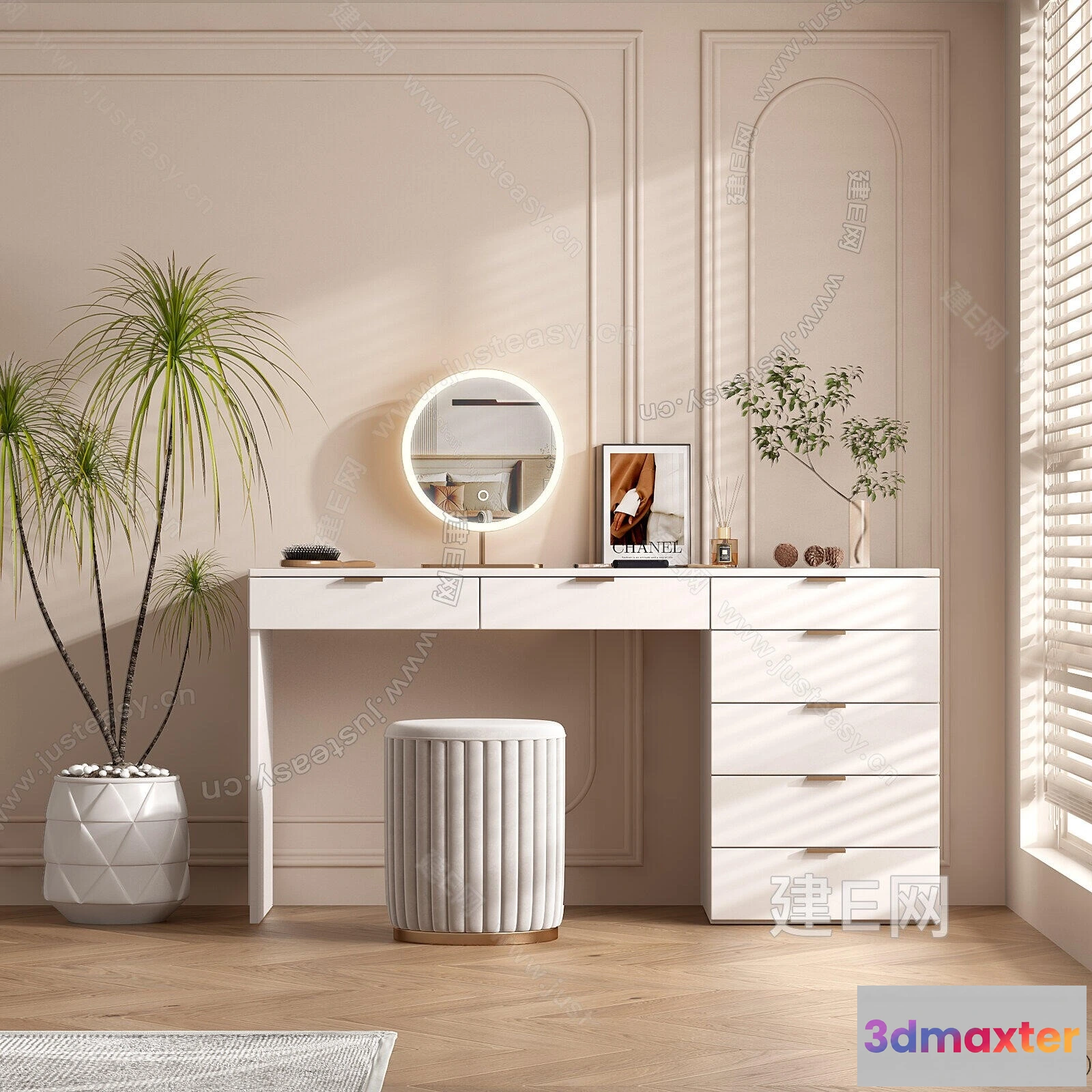 1375993 - Dressing Table - 3D Models - 3D Furniture Models for Interior - 007 3D Max