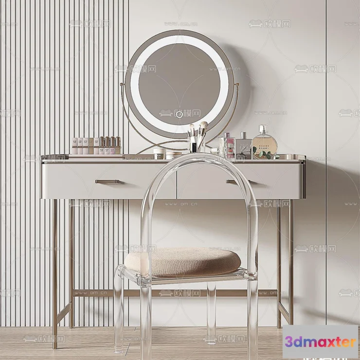 1376058 - Dressing Table - 3D Models - 3D Furniture Models for Interior - 008 3D Max