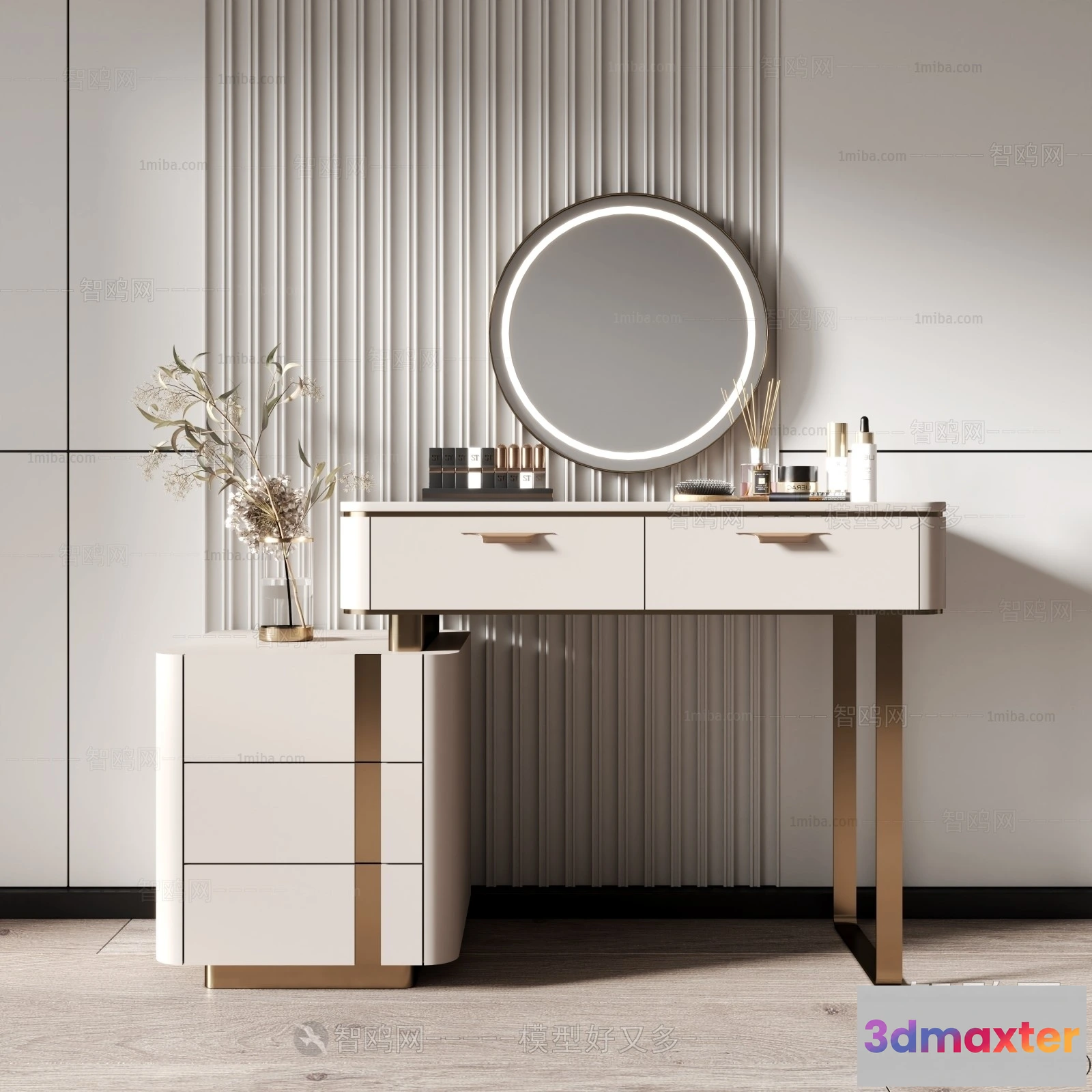 1376190 - Dressing Table - 3D Models - 3D Furniture Models for Interior - 010 3D Max