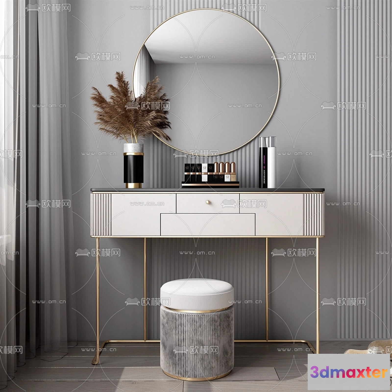 1376581 - Dressing Table - 3D Models - 3D Furniture Models for Interior - 016 3D Max