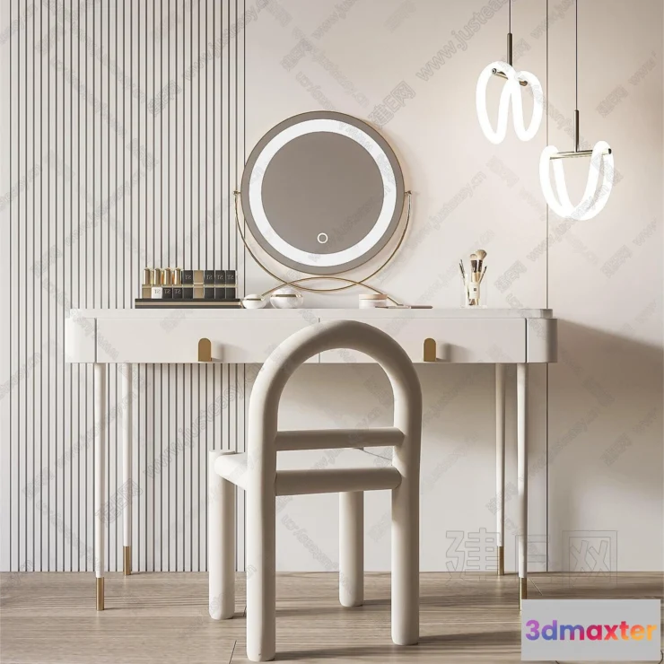 1376769 - Dressing Table - 3D Models - 3D Furniture Models for Interior - 019 3D Max