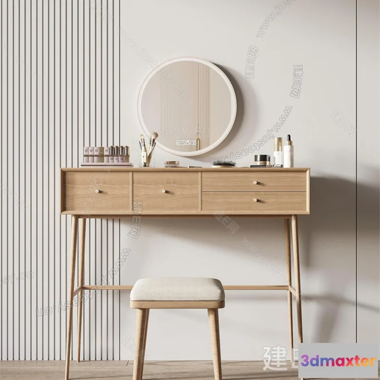 1376835 - Dressing Table - 3D Models - 3D Furniture Models for Interior - 020 3D Max