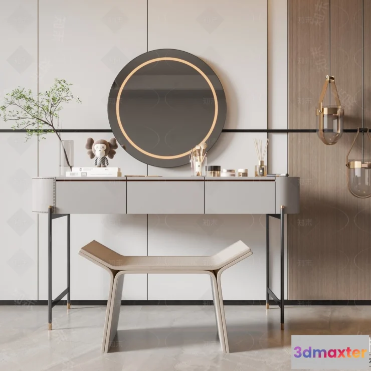1377927 - Dressing Table - 3D Models - 3D Furniture Models for Interior - 037 3D Max