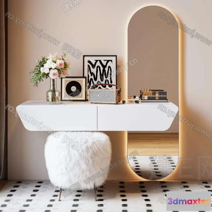 1378076 - Dressing Table - 3D Models - 3D Furniture Models for Interior - 039 3D Max