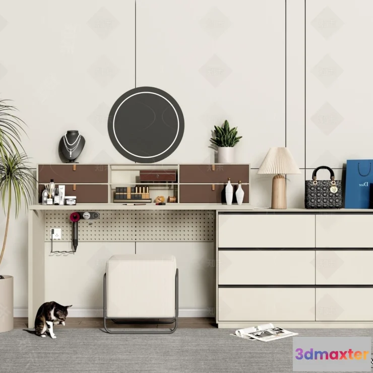 1378146 - Dressing Table - 3D Models - 3D Furniture Models for Interior - 040 3D Max