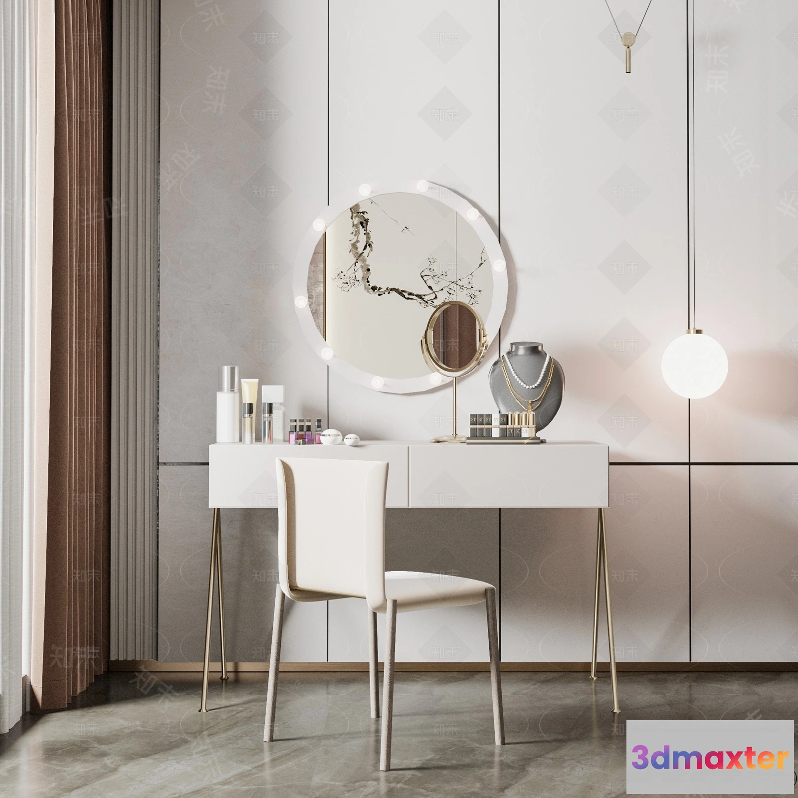 1378683 - Dressing Table - 3D Models - 3D Furniture Models for Interior - 048 3D Max