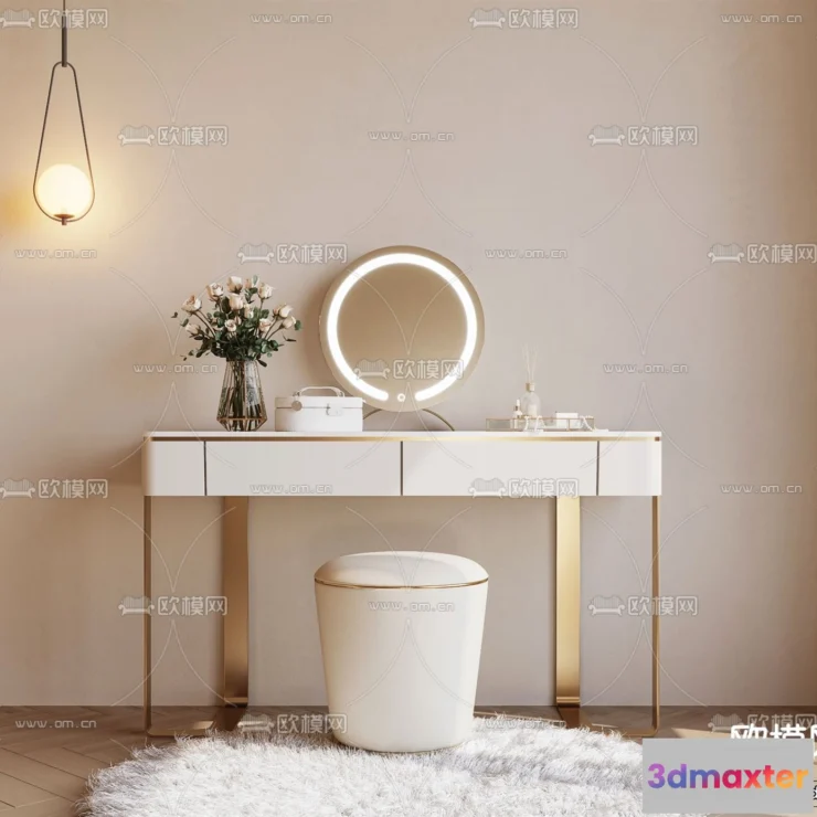 1379107 - Dressing Table - 3D Models - 3D Furniture Models for Interior - 054 3D Max