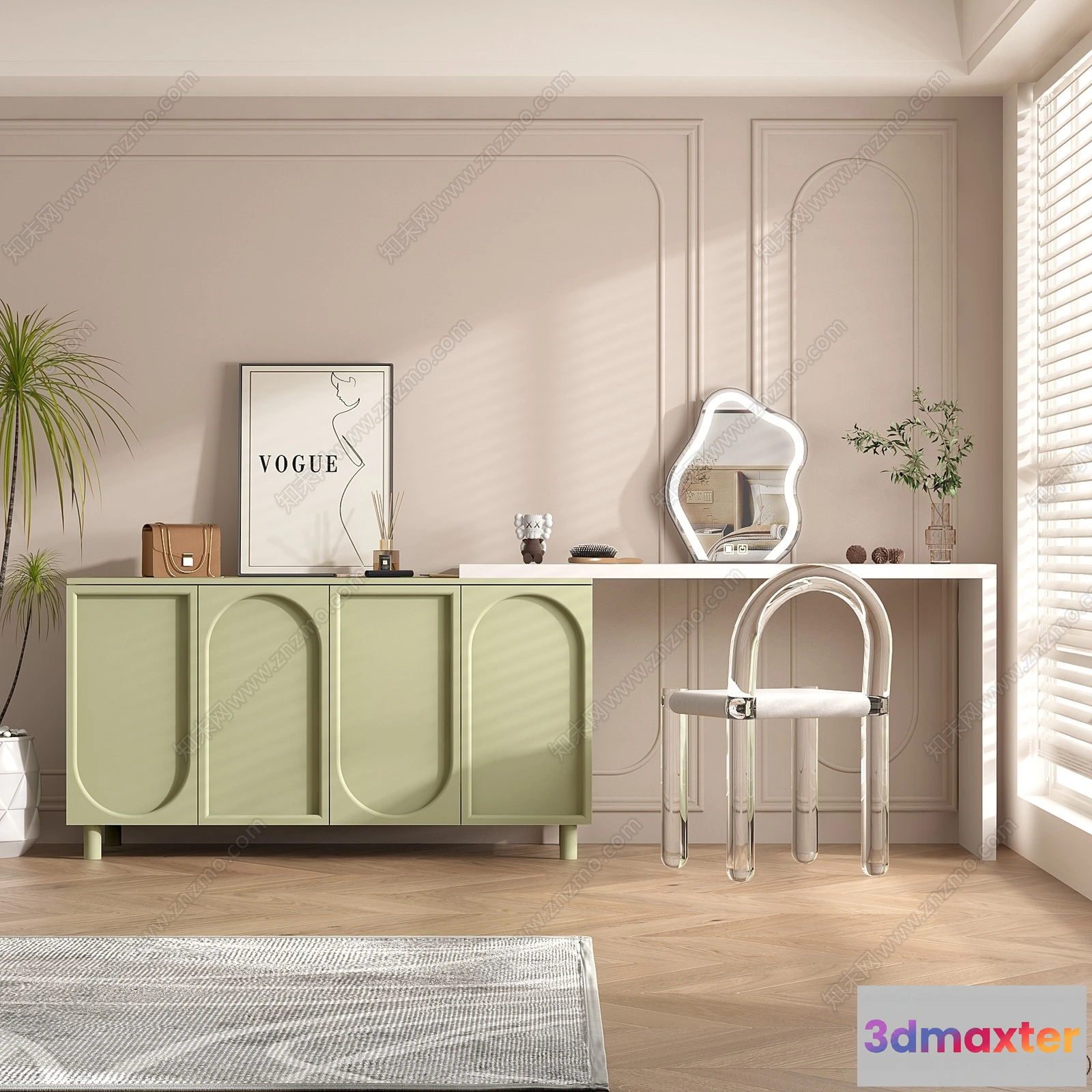 1379707 - Dressing Table - 3D Models - 3D Furniture Models for Interior - 063 3D Max