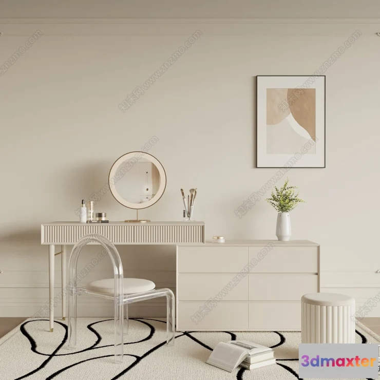 1379864 - Dressing Table - 3D Models - 3D Furniture Models for Interior - 065 3D Max