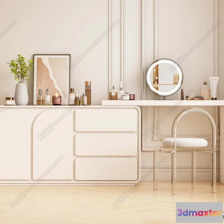 1379928 - Dressing Table - 3D Models - 3D Furniture Models for Interior - 066 3D Max