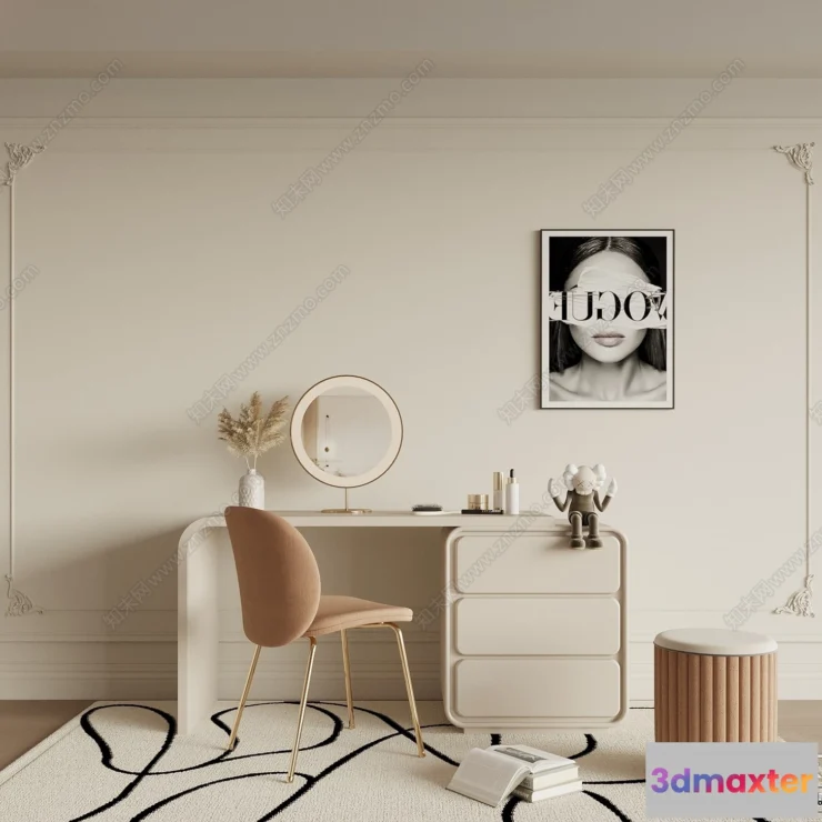 1379994 - Dressing Table - 3D Models - 3D Furniture Models for Interior - 067 3D Max