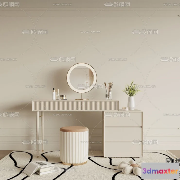 1380387 - Dressing Table - 3D Models - 3D Furniture Models for Interior - 073 3D Max