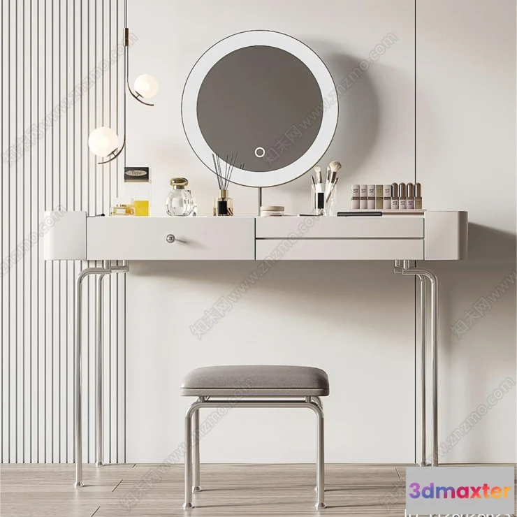 1380584 - Dressing Table - 3D Models - 3D Furniture Models for Interior - 076 3D Max