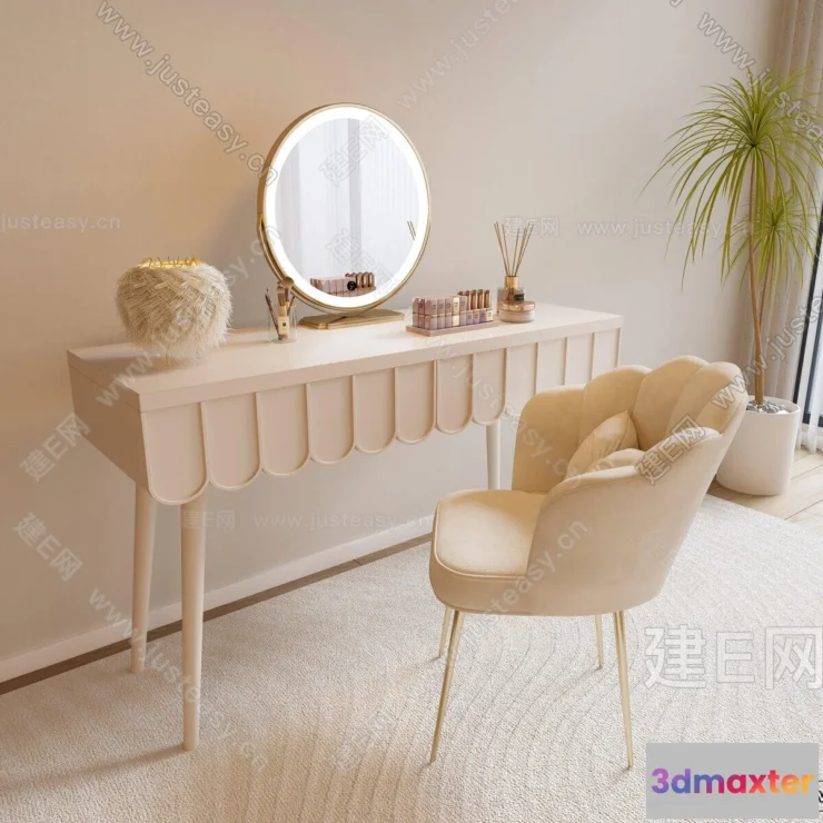 1381329 - Dressing Table - 3D Models - 3D Furniture Models for Interior - 087 3D Max
