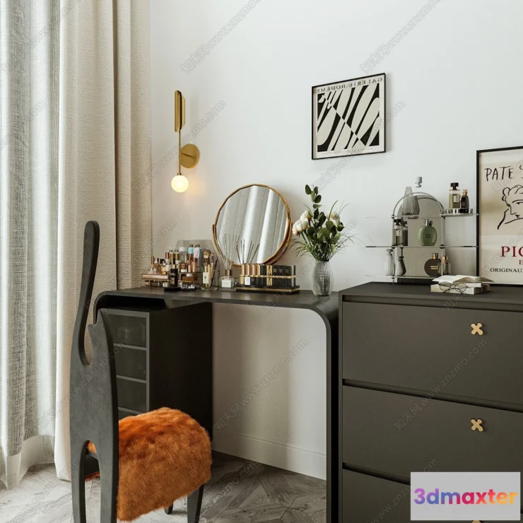 1381395 - Dressing Table - 3D Models - 3D Furniture Models for Interior - 088 3D Max