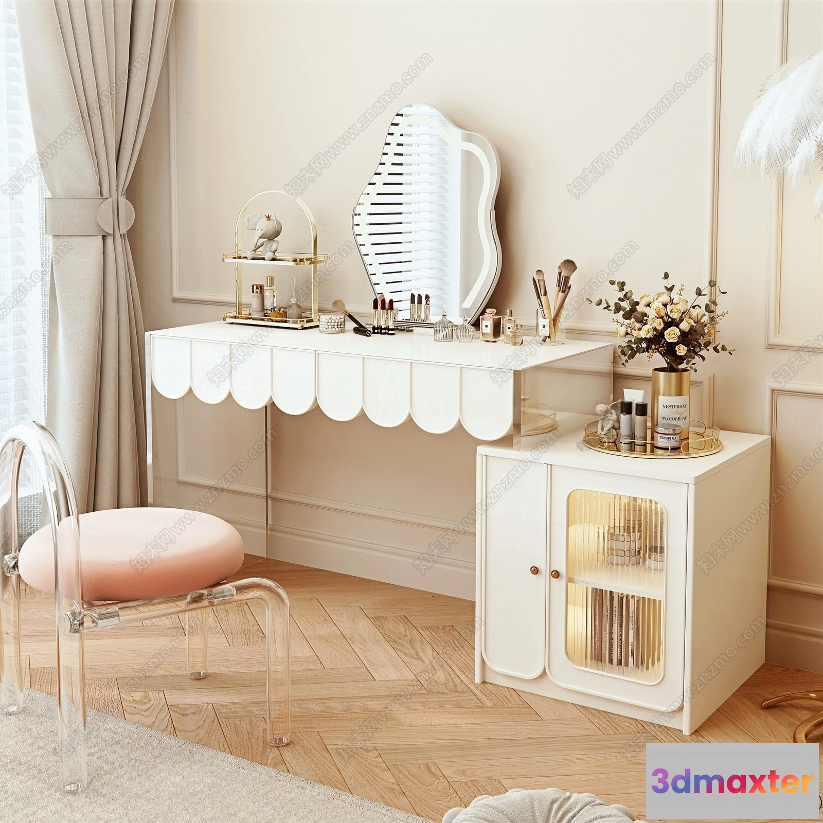 1381925 - Dressing Table - 3D Models - 3D Furniture Models for Interior - 096 3D Max