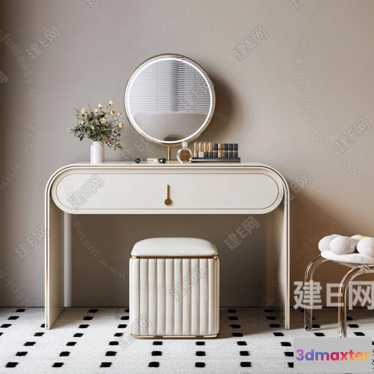 1382207 - Dressing Table - 3D Models - 3D Furniture Models for Interior - 100 3D Max