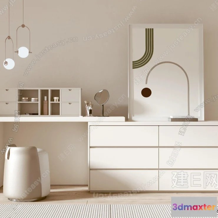 1383007 - Dressing Table - 3D Models - 3D Furniture Models for Interior - 112 3D Max